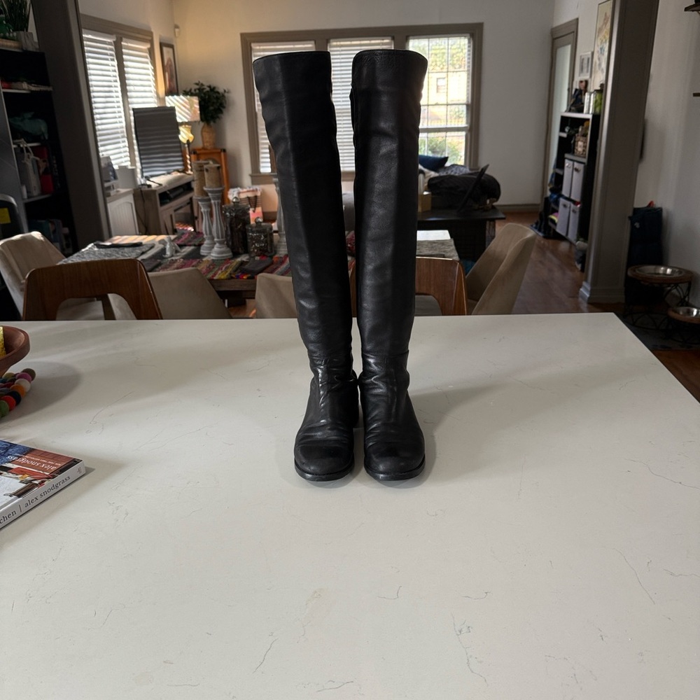 Stuart Weitzman Black Over the Knee Boots - Picture 3 of 9